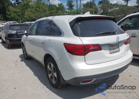 2014 Acura Mdx z USA, uszkodzony, nr VIN 5FRYD4H26EB014397